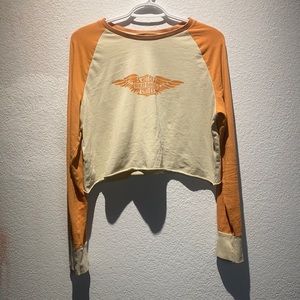 HARLEY DAVIDSON crop top! Size L. So cute and soft and comfy.